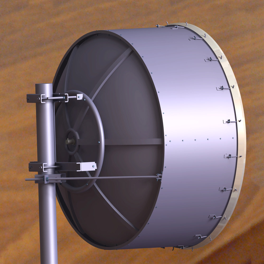 4.9 - 5.9 GHz, 38dBi (6 Foot) 2x2 MIMO Shroud Dish Antenna - Image 3